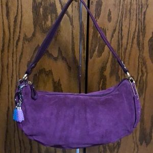 apt 9 Gorgeous purple color bag with charm/fob.